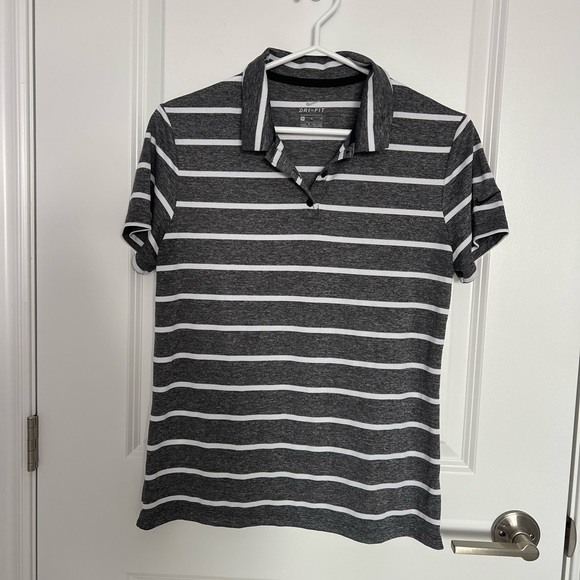 Nike Womens Striped Golf Polo - Picture 1 of 7